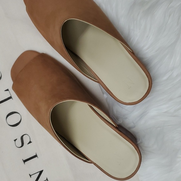 Nisolo Paloma Open Toe Suede Mule Size 6.5 - Picture 2 of 5